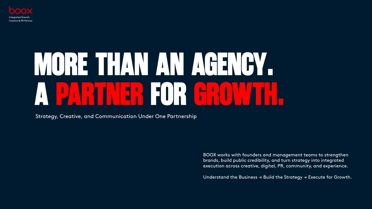 More Than an Agency. A Partner for Growth - BOOX company introduction