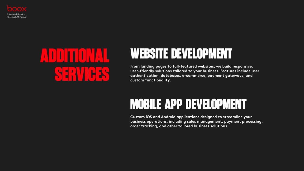 Website development and custom mobile application development services