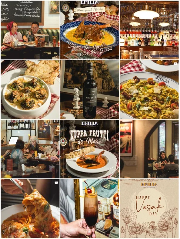Nanny's Pavillon social media grid