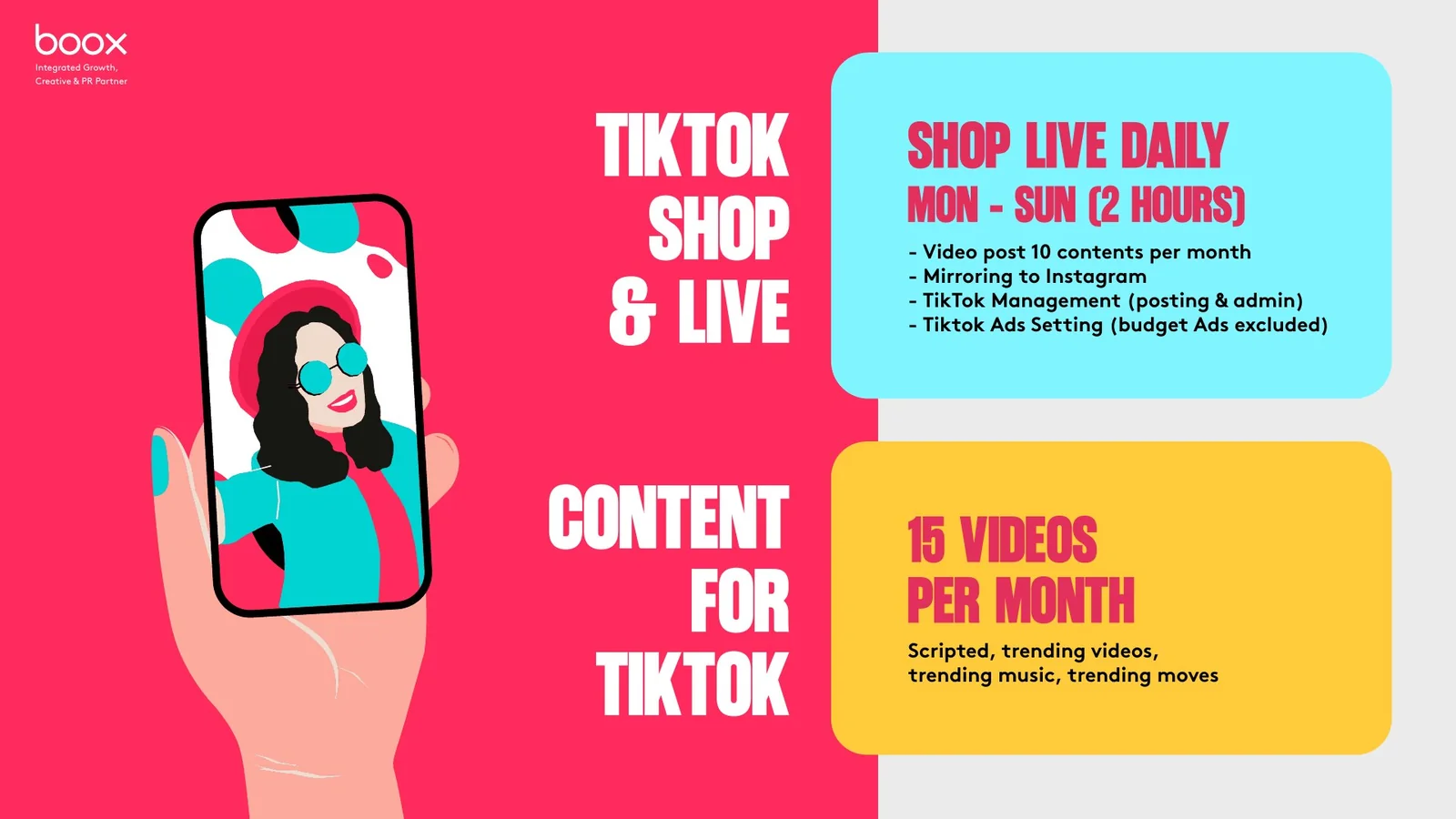 TikTok Shop, live, and content support